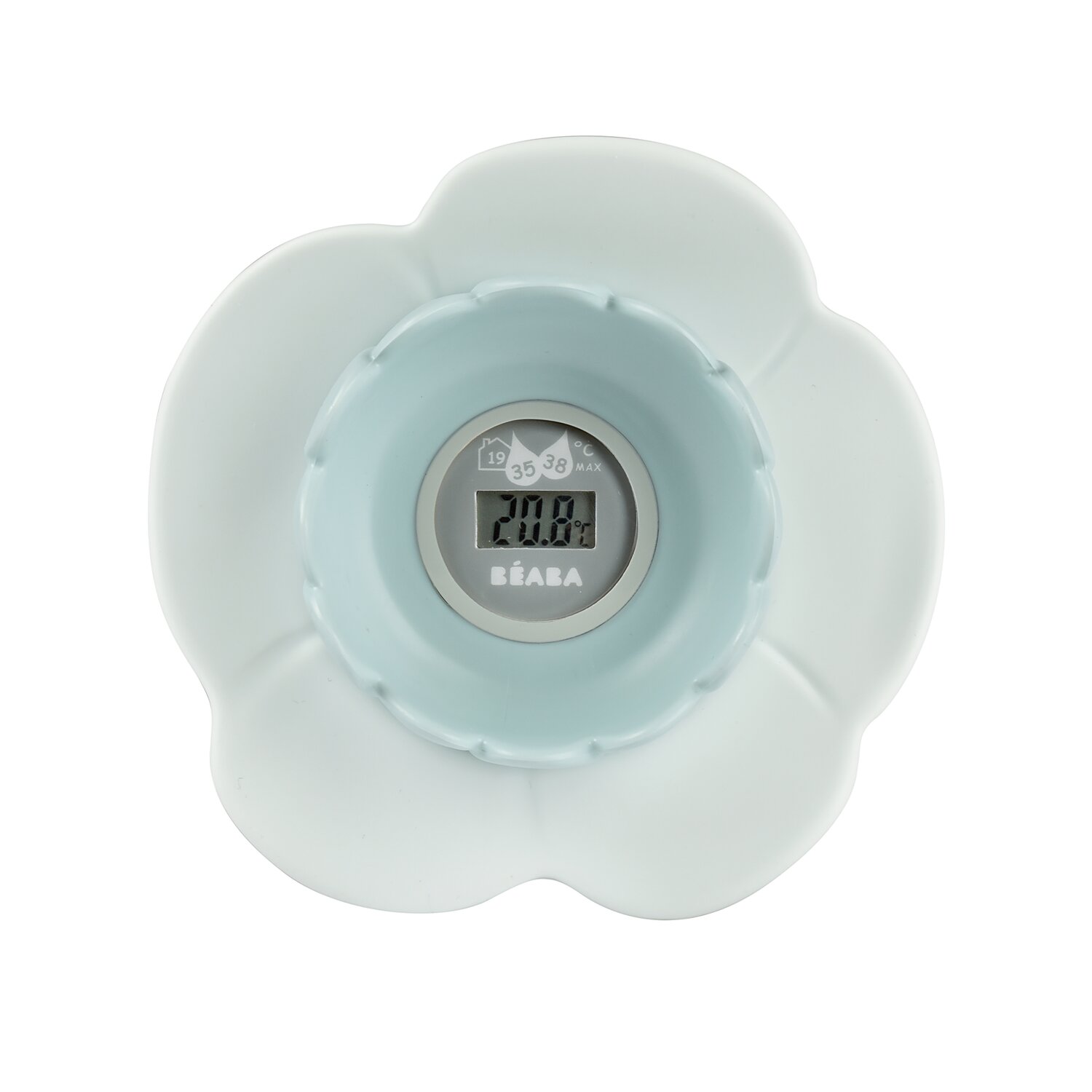 Badethermometer Lotus green blue