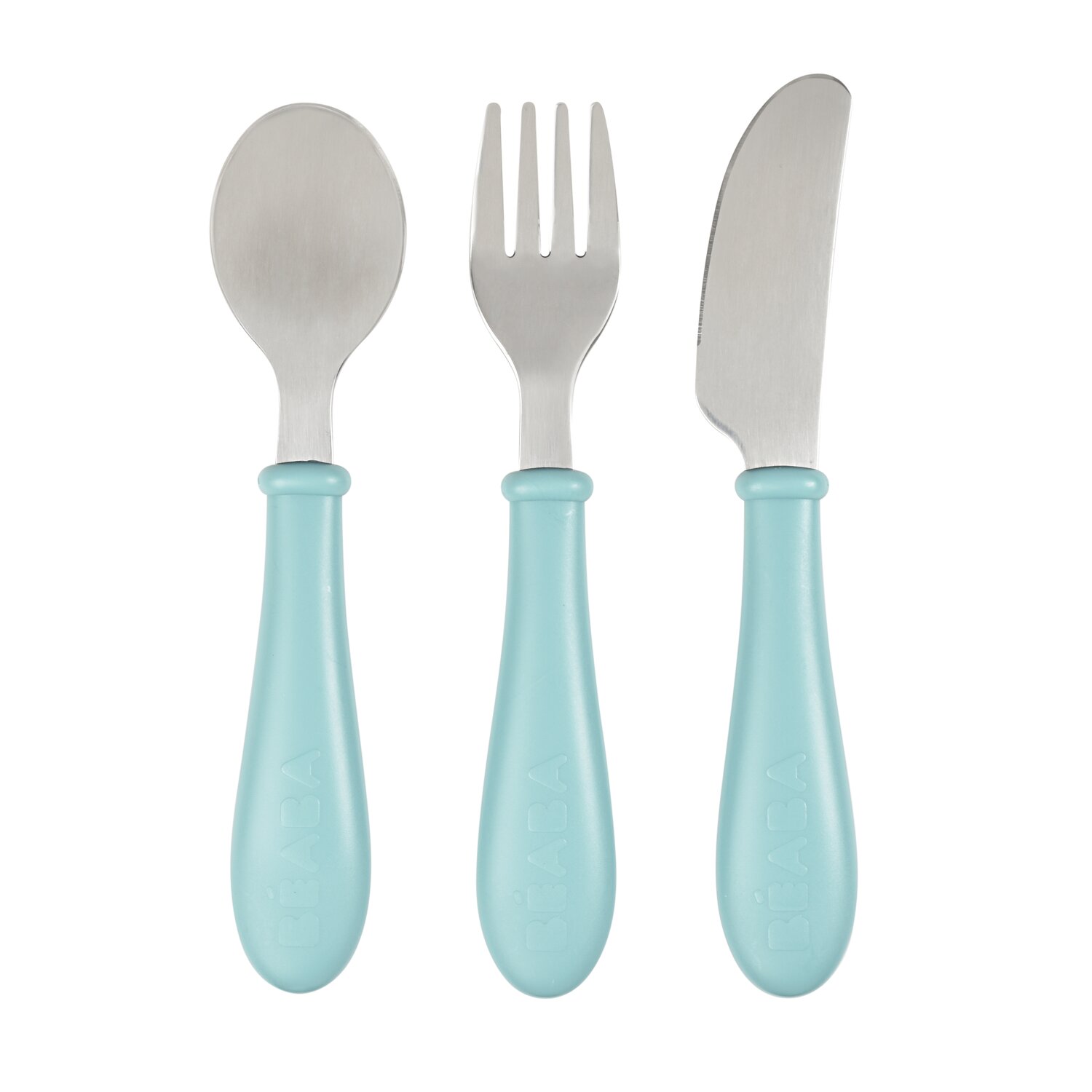 Set 3 couverts inox airy green Béaba