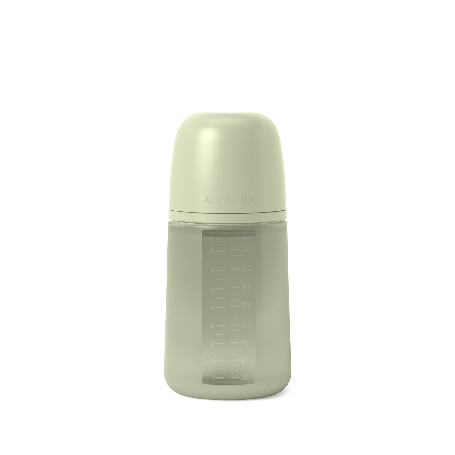 Silikonflasche mit Sauger SX Pro 240 ml Durchfluss M Colour Essence Green