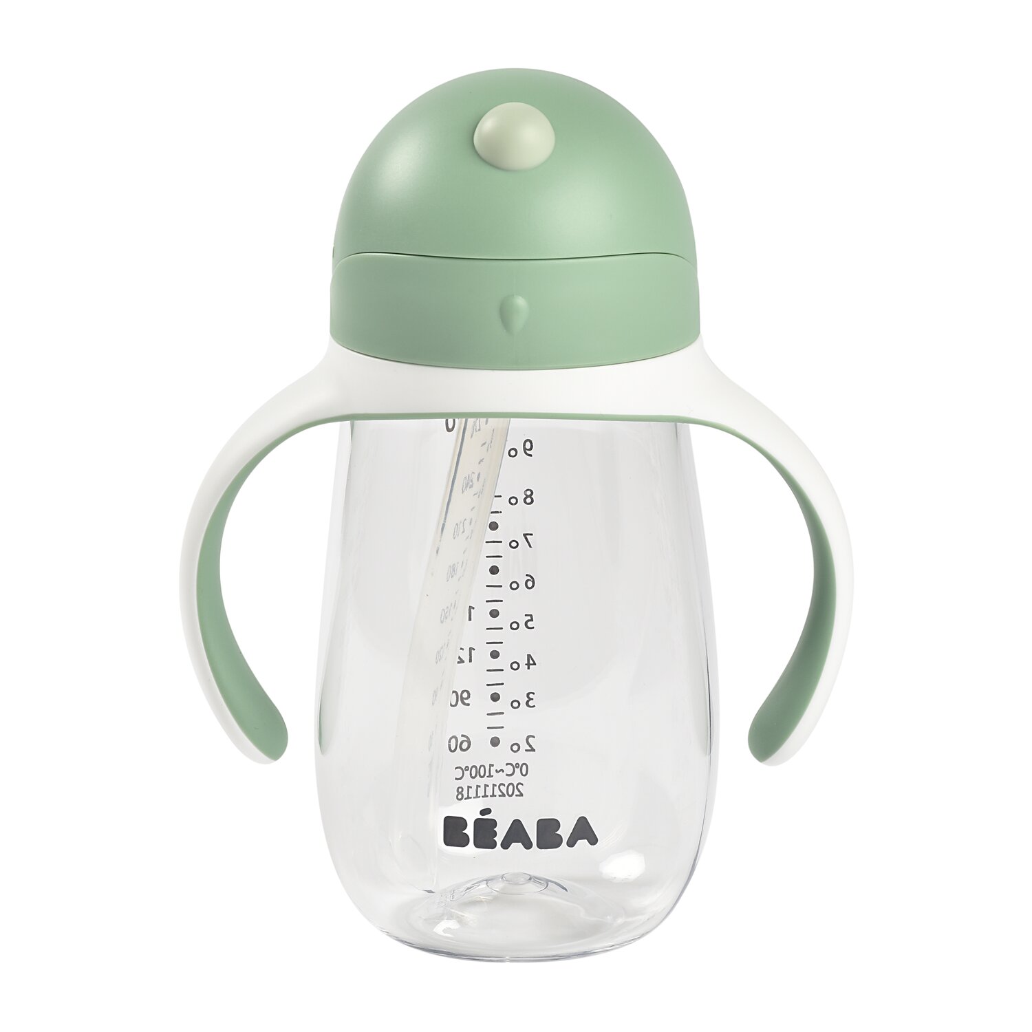 Strohhalm-Becher 300 ml sage green