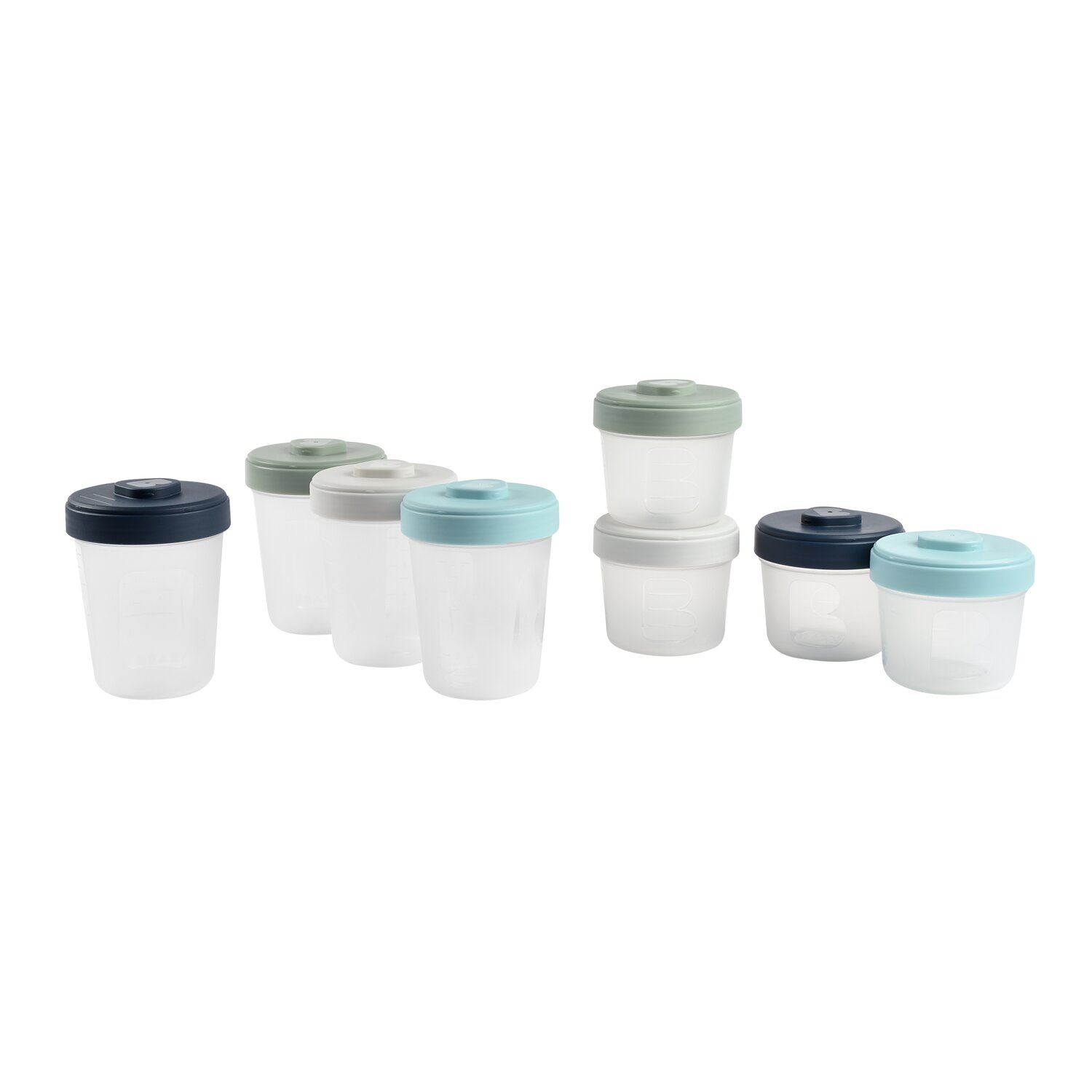 Beaba - Lot de 8 portions clip 2ème âge (4X150ml et 4X250ml)