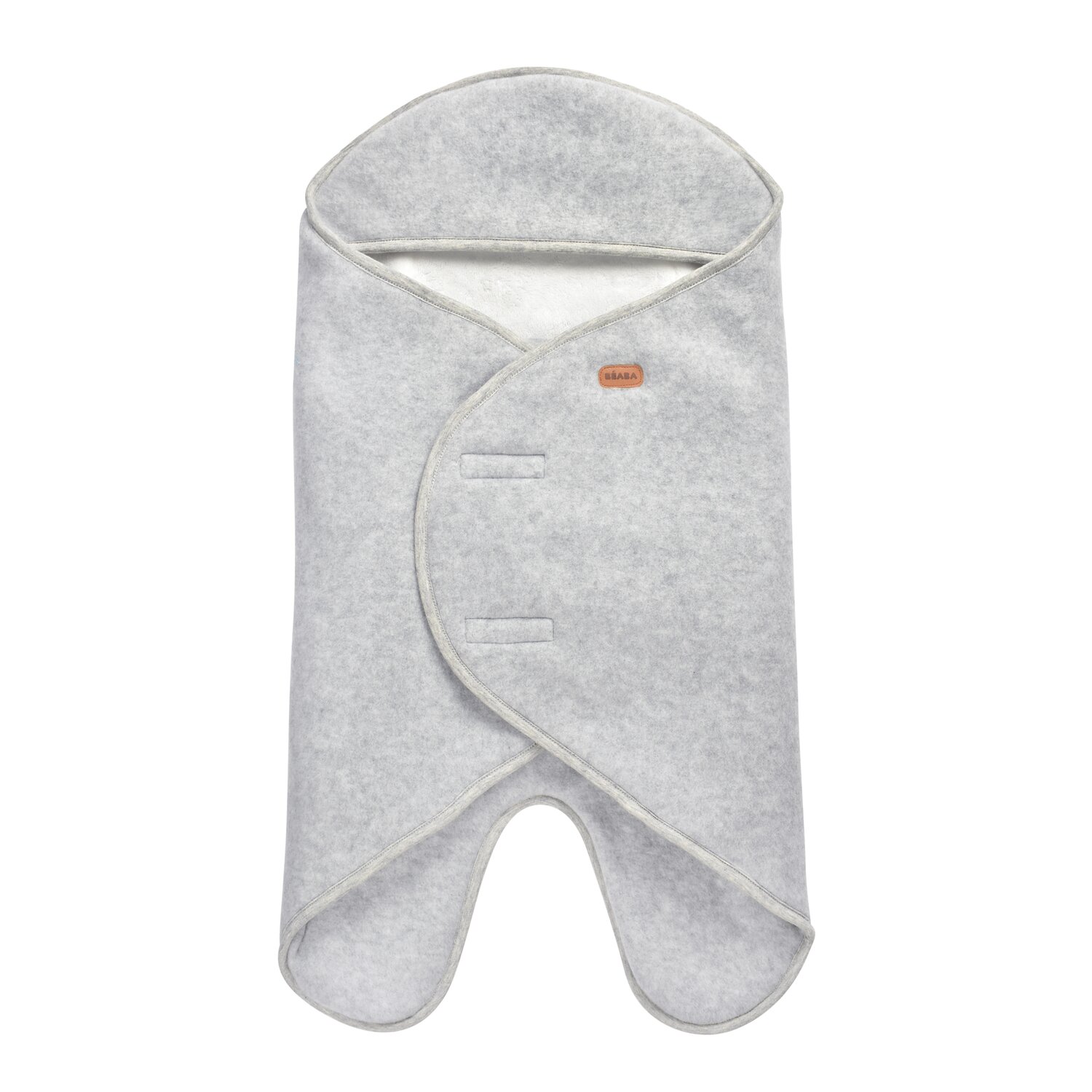 Babynomade Doppelfleece heather grey