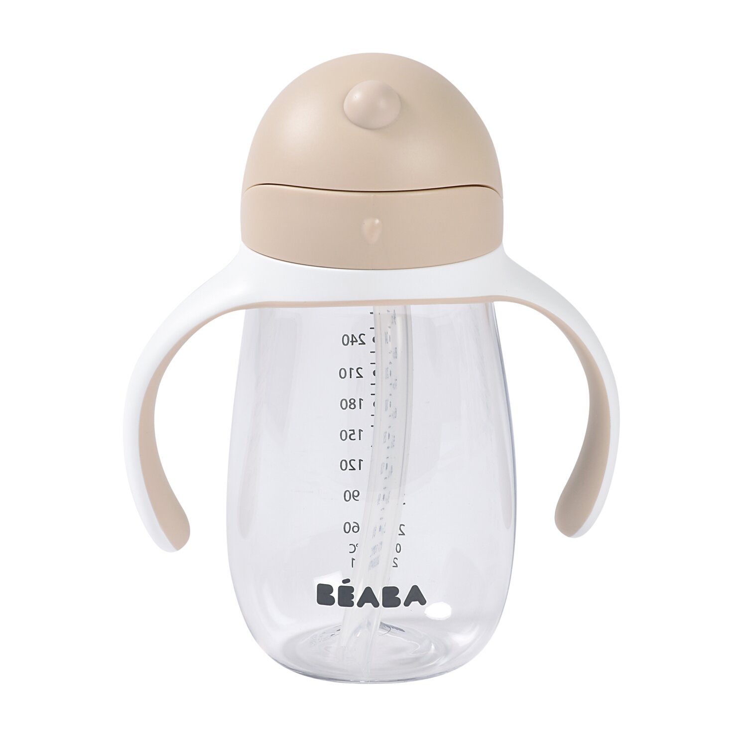 Strohhalm-Becher 300 ml - Lehmfarbe