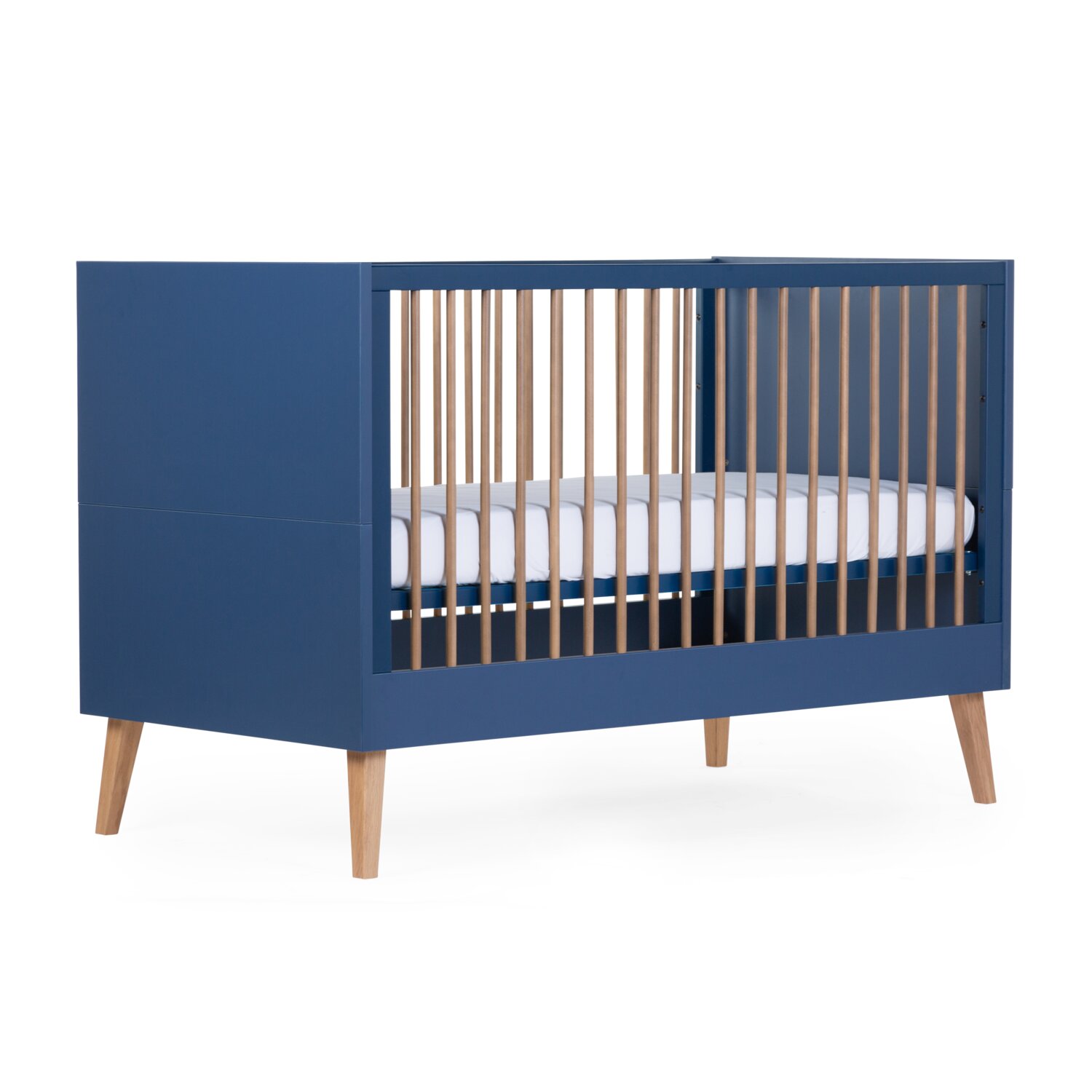 Bold Blue - Mitwachsendes Bett - 70x140 cm + Lattes