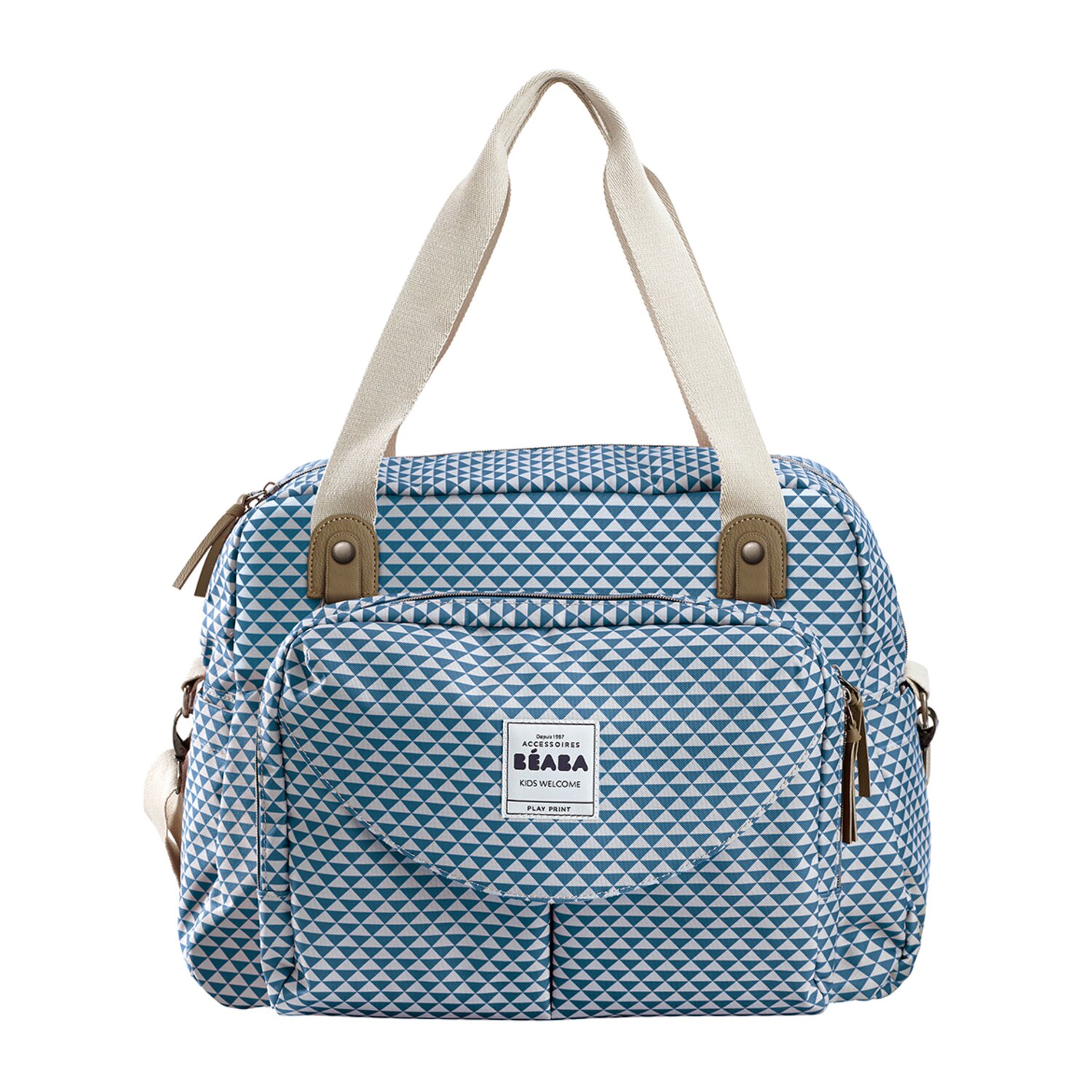 Wickeltasche Geneve II - Playprint blue