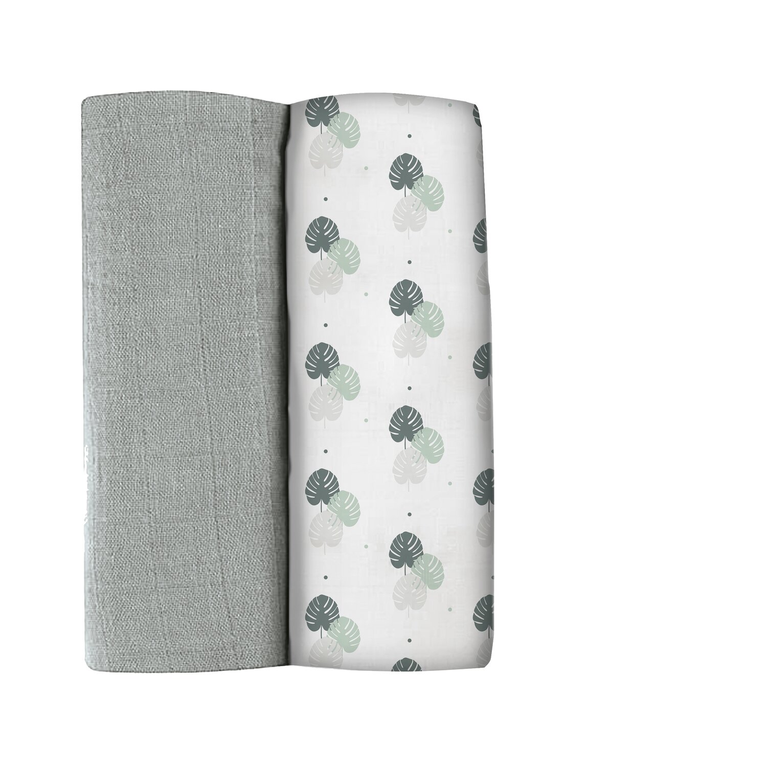 Lot de 2 langes XXL en coton mirage grey/jungle Béaba