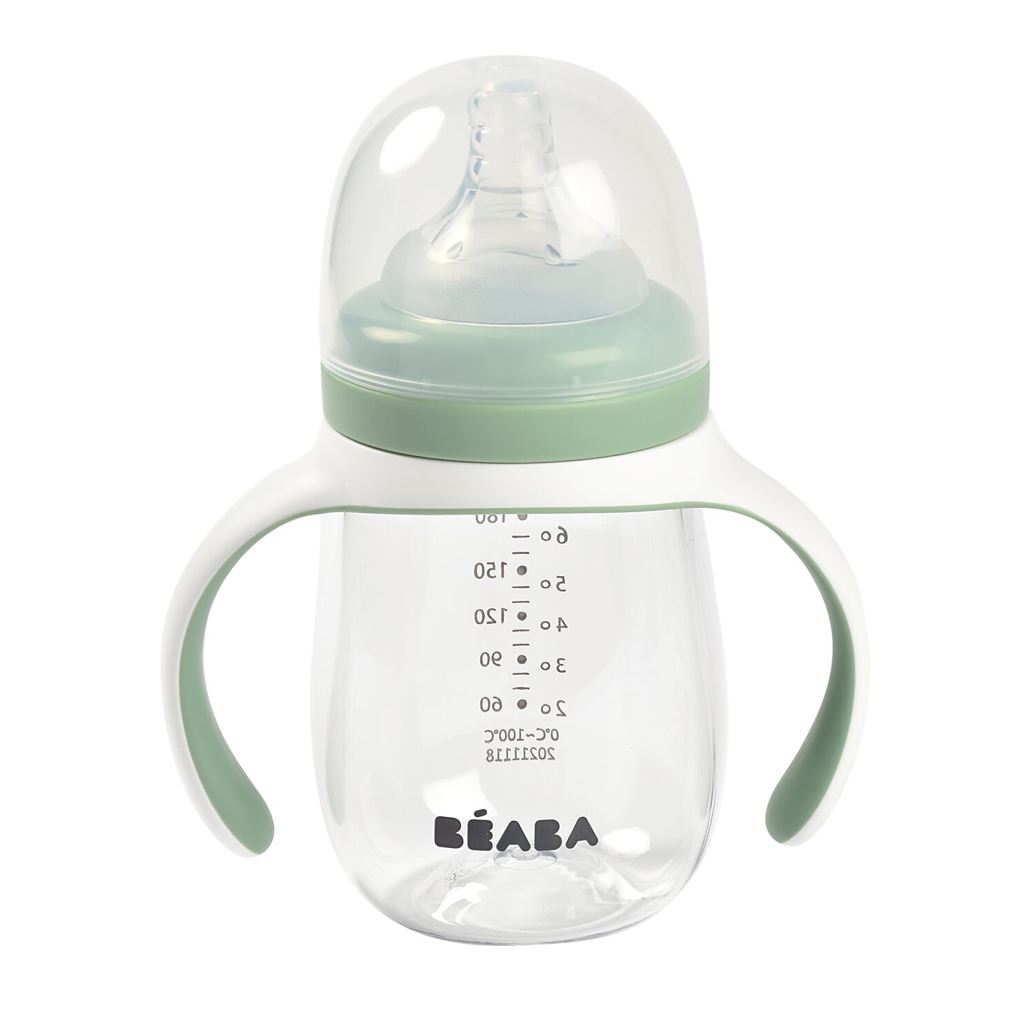2-in-1 Lernflasche 210 ml sage green