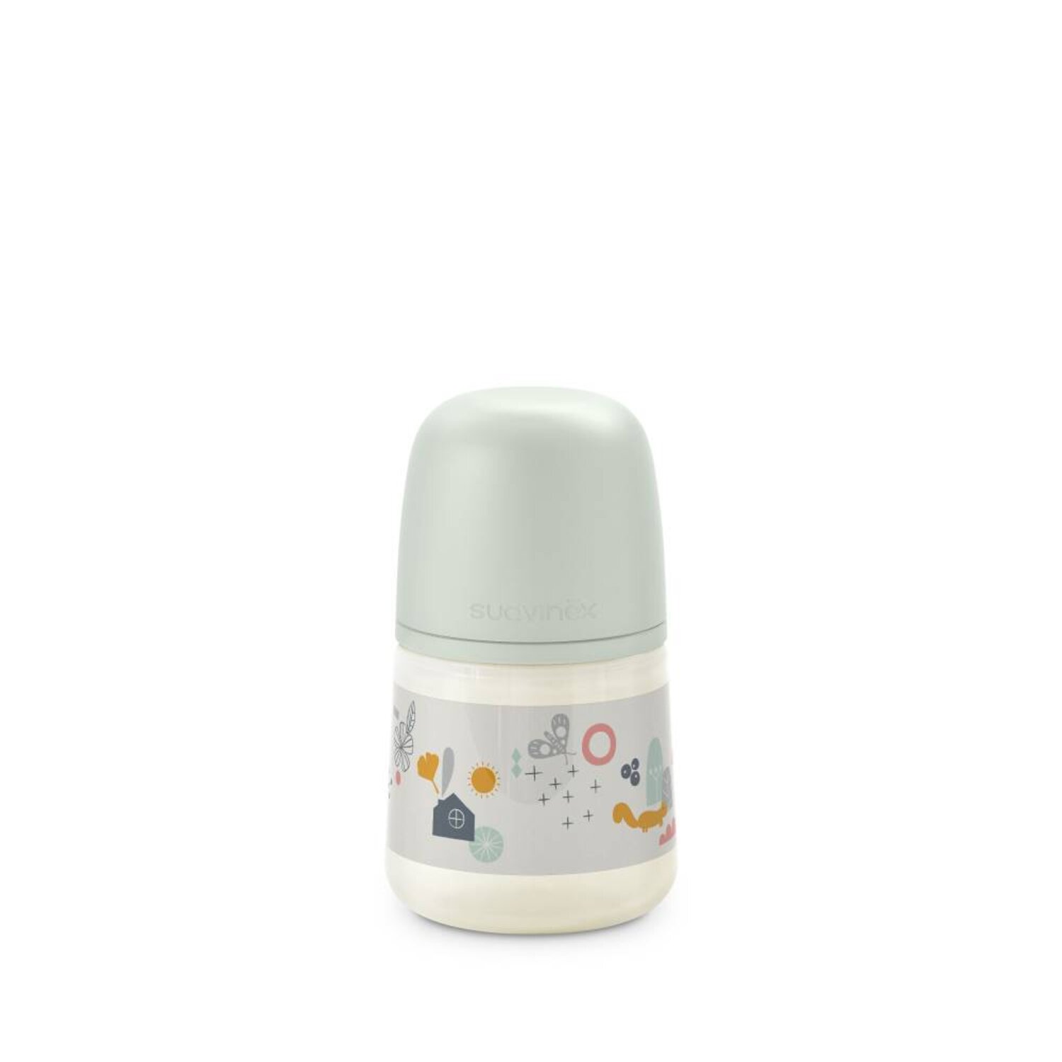 A Walk In The Park Babyflasche mit Sauger SX Pro 150 ml Durchfluss M. Green