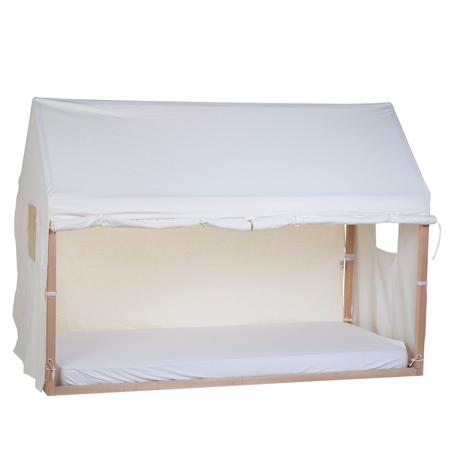  - Toile Pour Lit Cabane - 90x200 Cm - Blanc