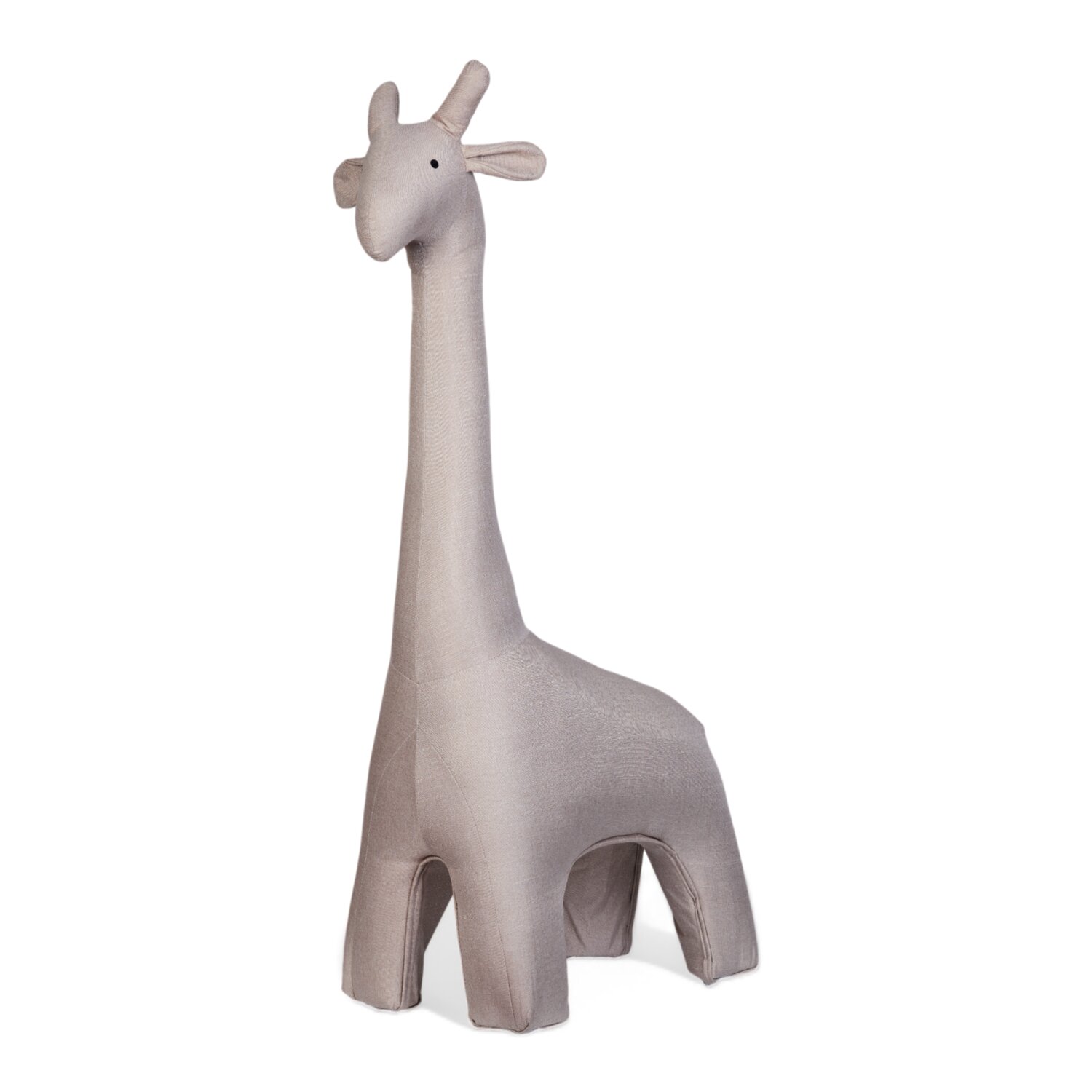 Stehende Giraffe - Leinen - Beige