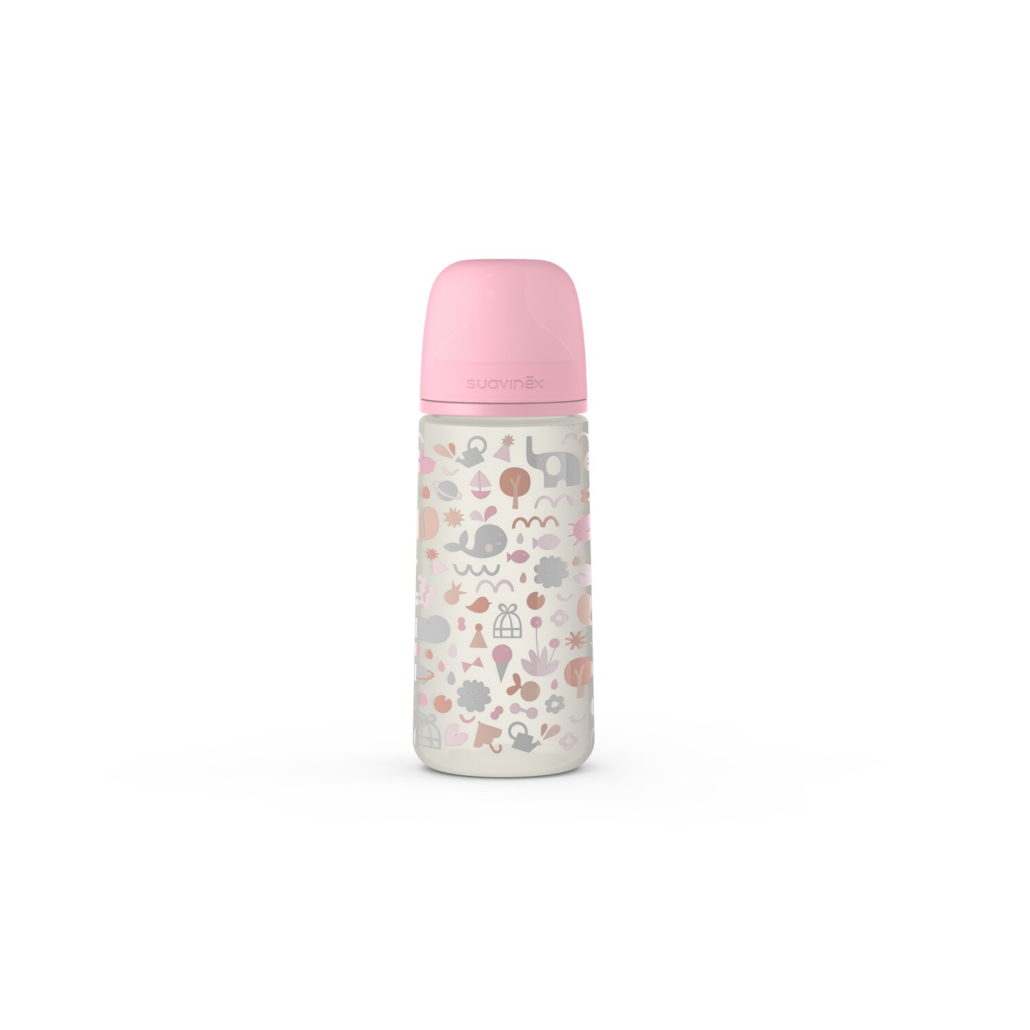 Babyflasche mit Sauger SX Pro 360 ml Durchfluss L. Pink