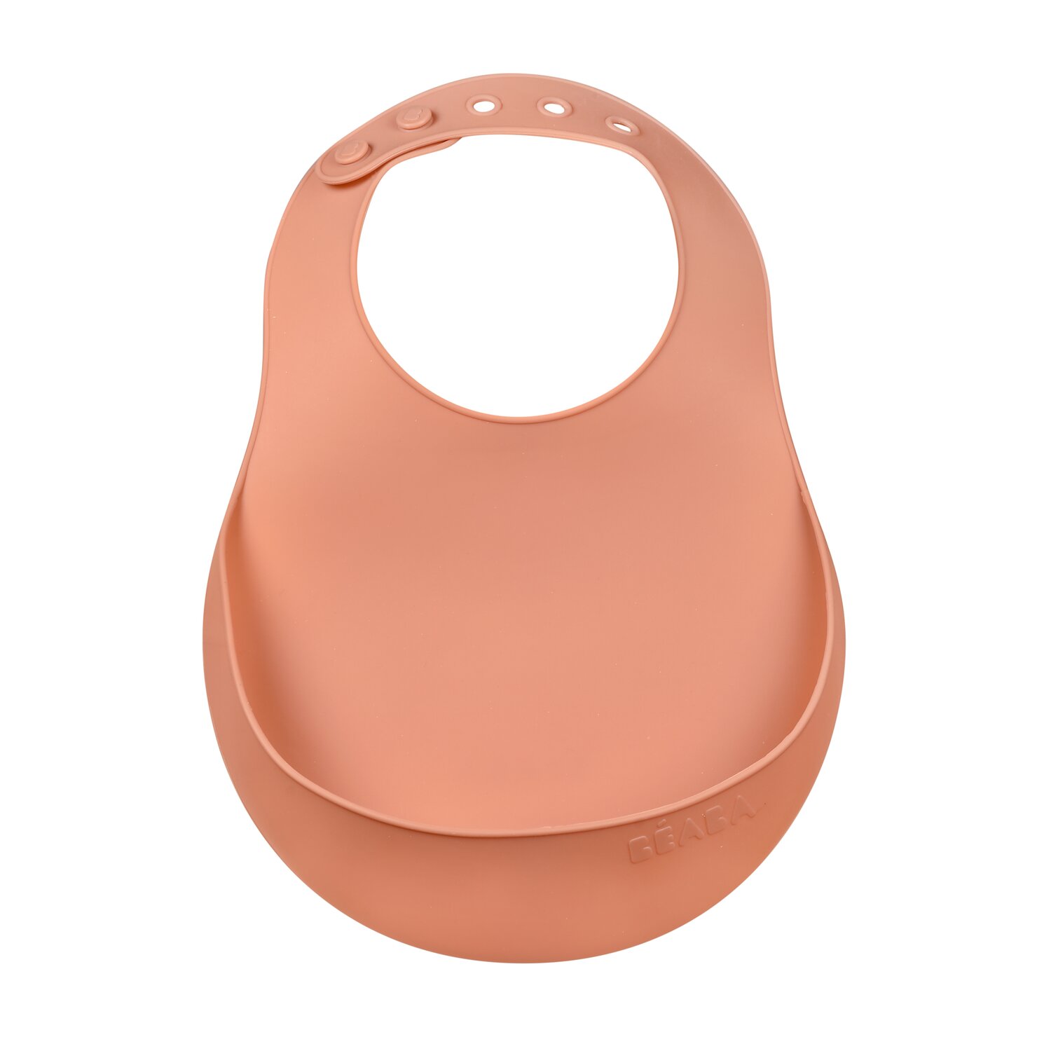 Lätzchen aus Silikon terracotta