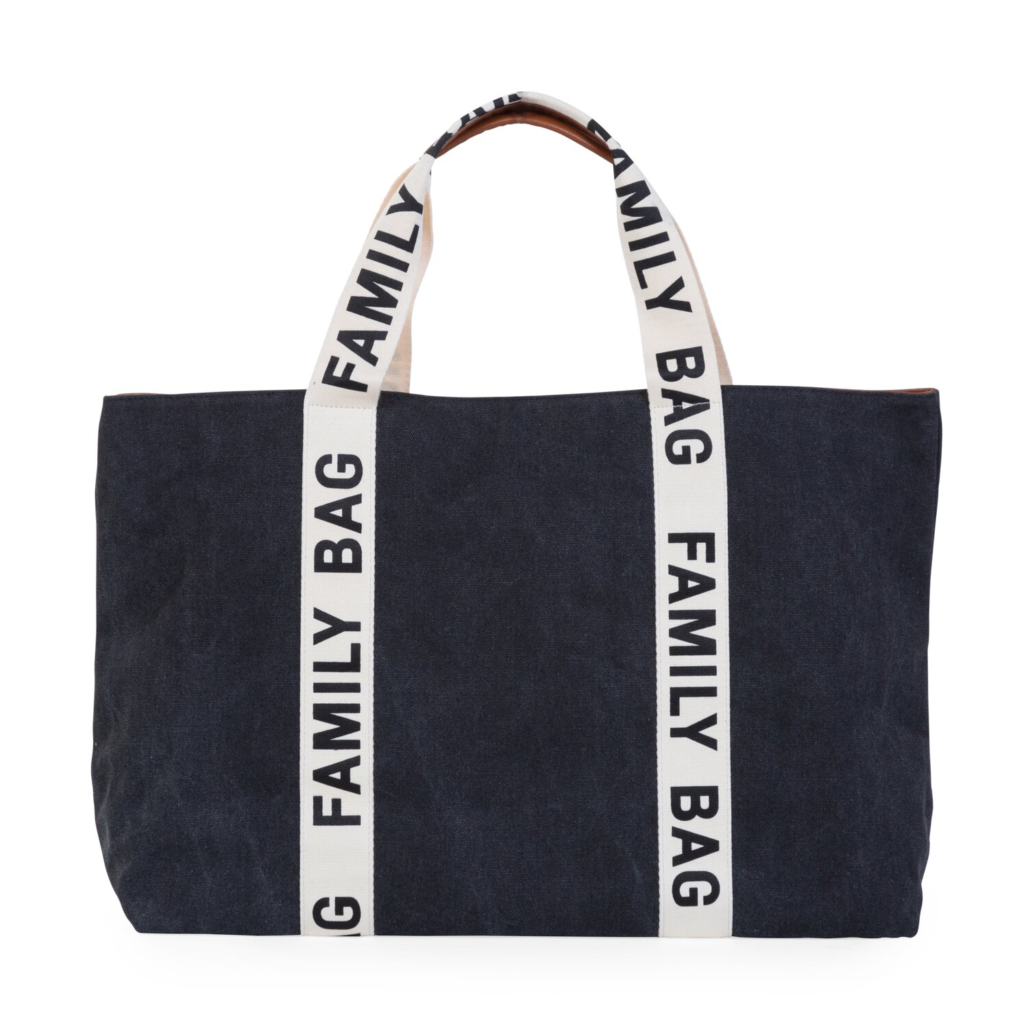 Family Bag Wickeltasche – Signature-Look - Canvas - Schwarz