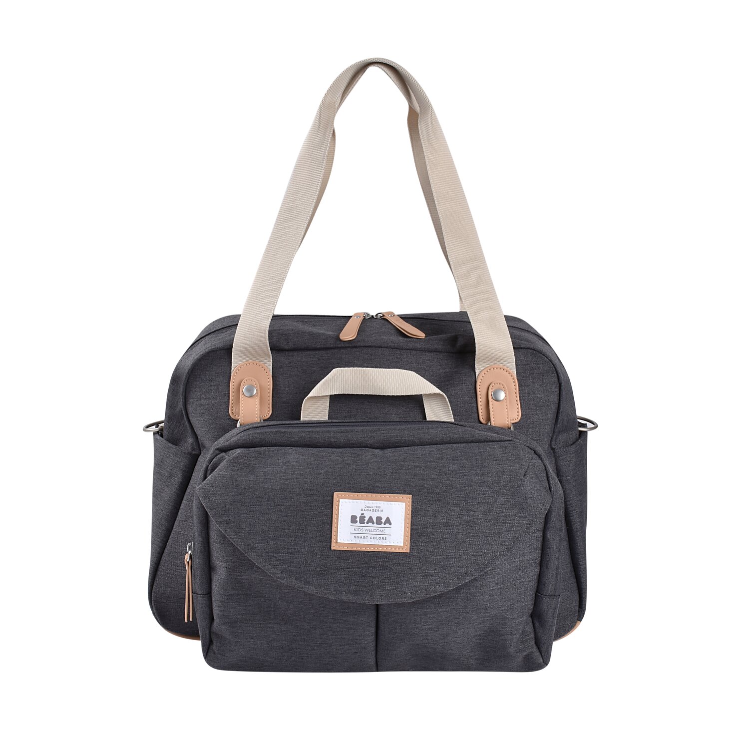 Wickeltasche Genève II DARK HEATHER GREY