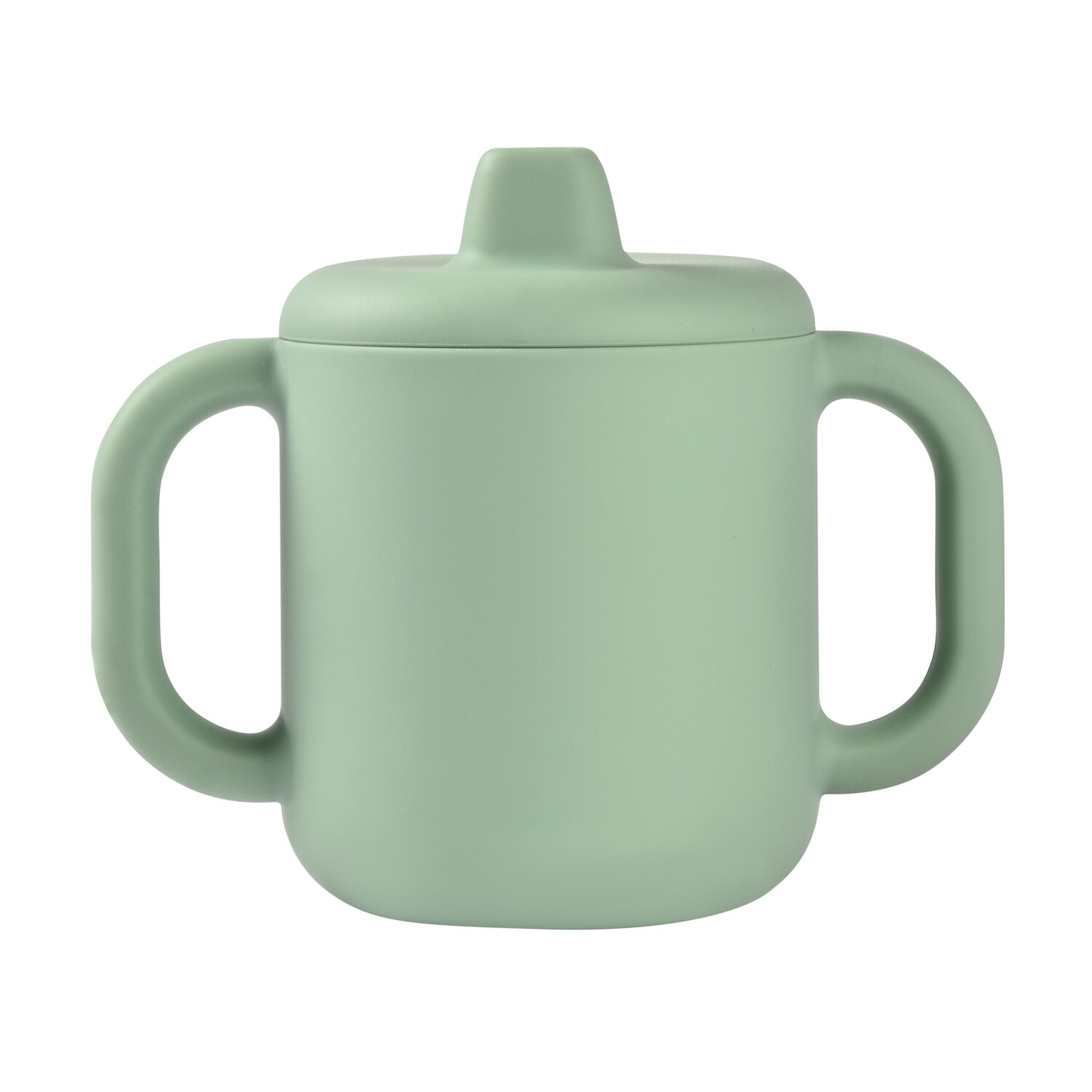 Lernbecher aus Silikon sage green