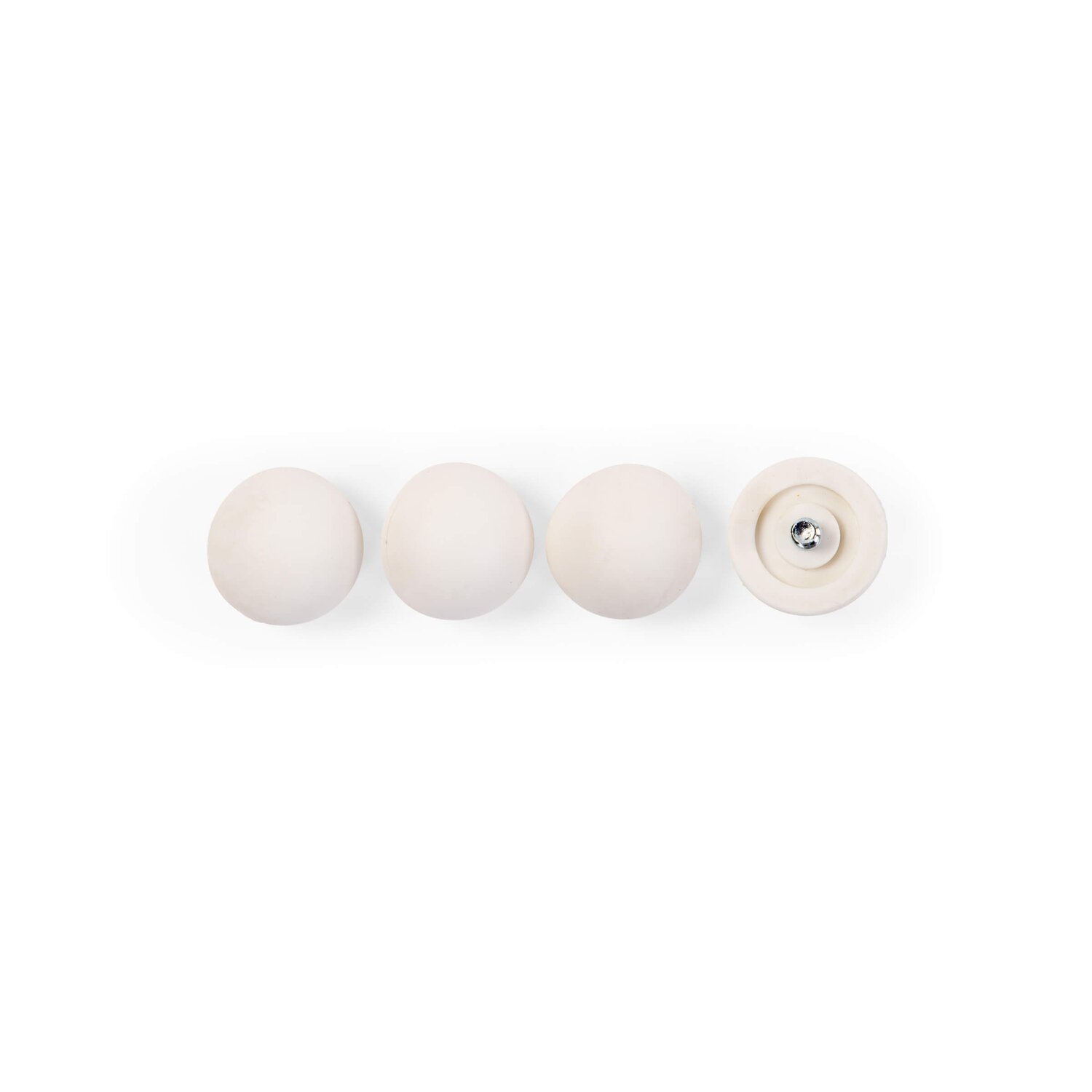 Evolu Set mit 4 Gummifüßen - Weiß