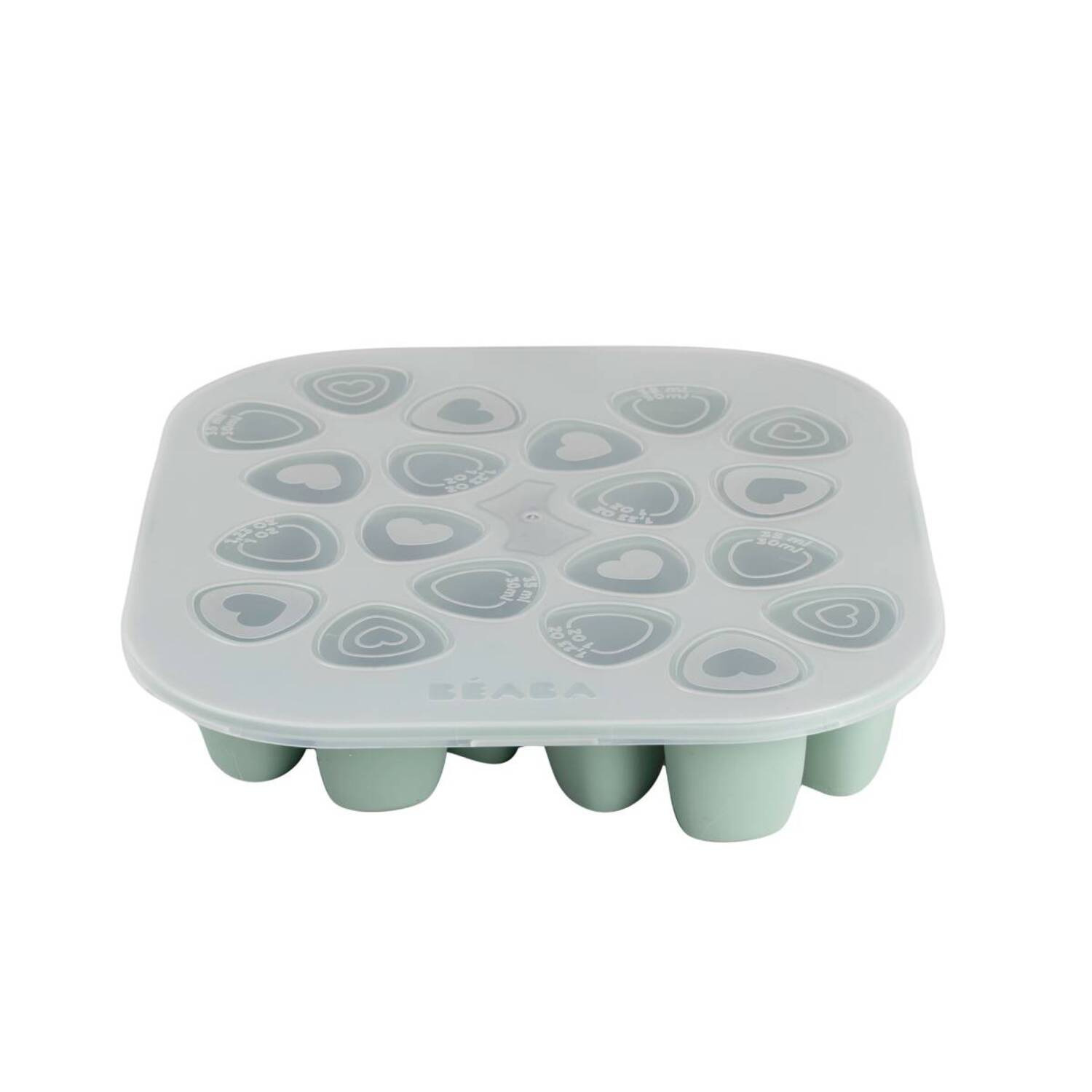 Mini-Multi-Portionen-Silikonform – 20 x 35 ml - Sage green
