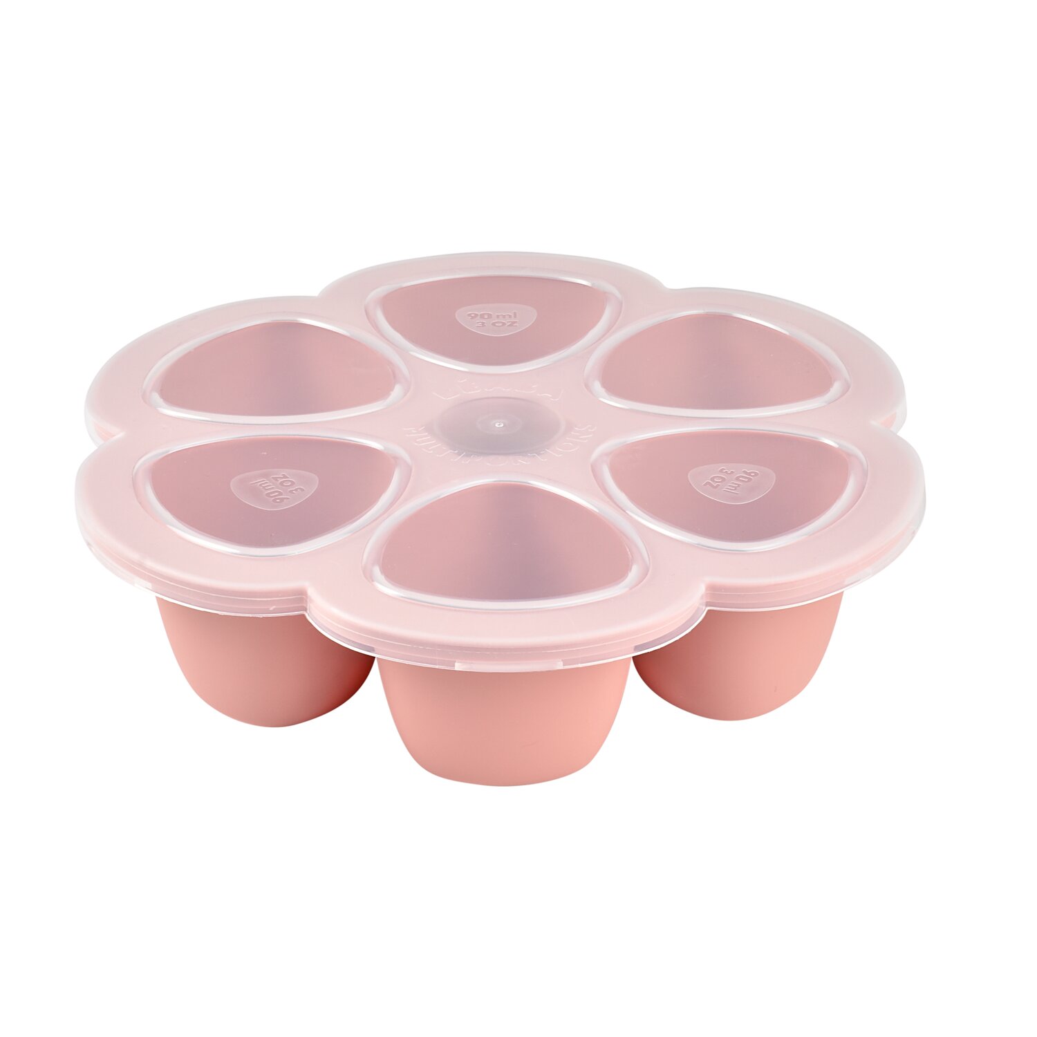 Multiportions silicone 6*90ml old pink Béaba