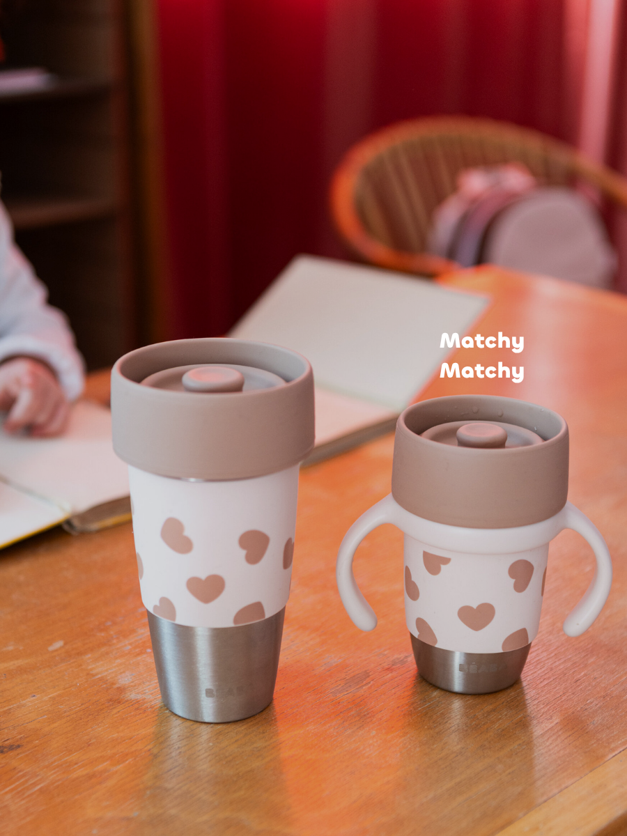 Set duo tasses en inox