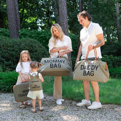 Suitcase Mini Traveller Canvas kaki