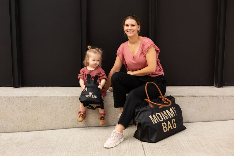 Childhome Mommy Bag - Black/Gold