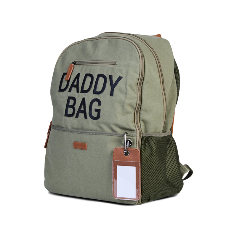 Nursery backpack Daddy Bag Canvas kaki