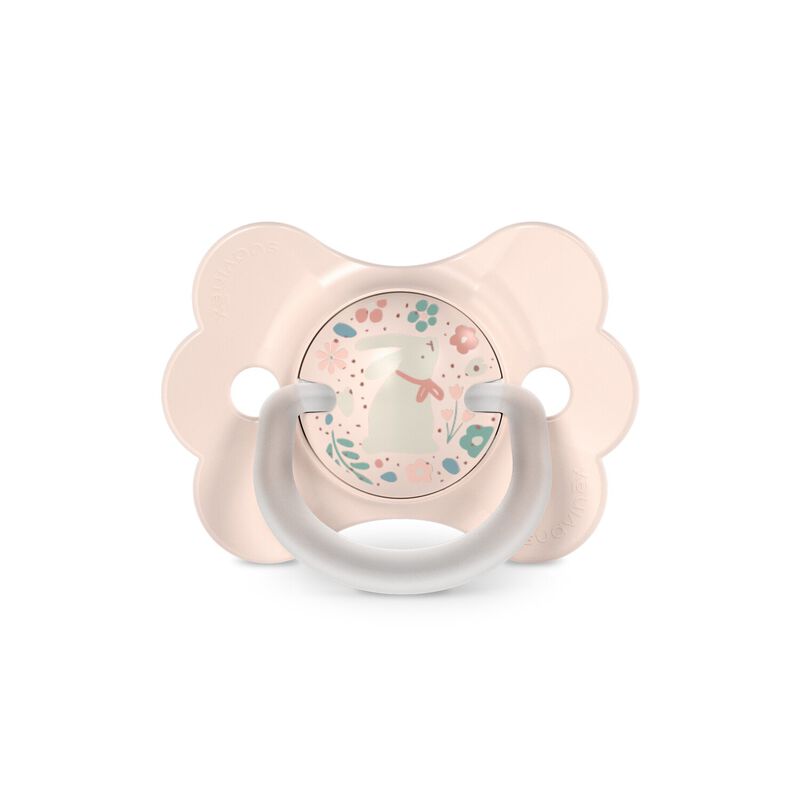 Ciuccio Butterfly SX Pro 0/6M decorato Wonderland - Bunny Pink