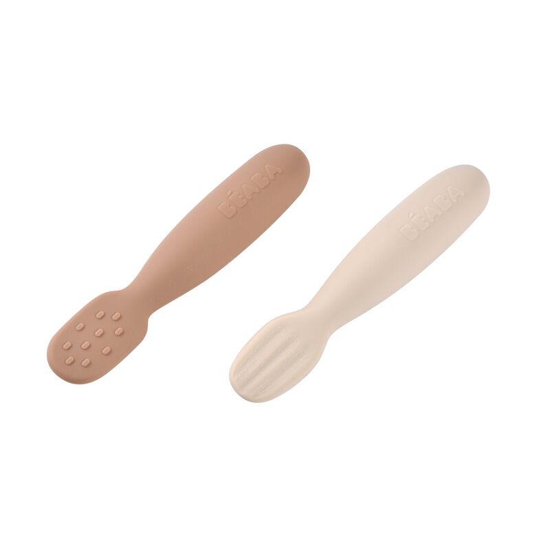 Set di 2 pre-cucchiai in silicone - Pralina/Argilla