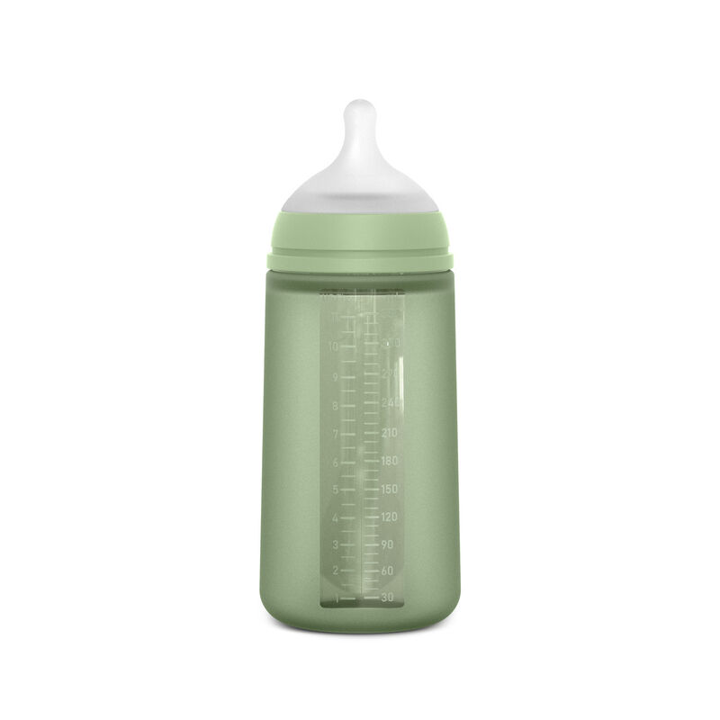 Biber&oacute;n de silicona Colour Essence con tetina SX Pro 330 ml flujo L - Deep green