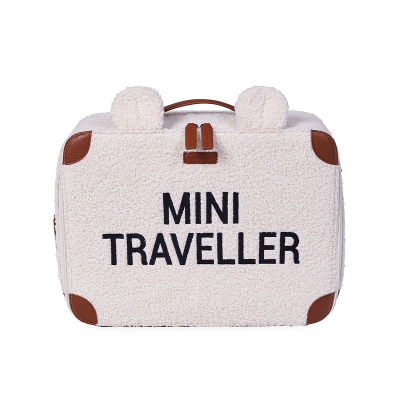Mini Traveller Kinderkoffer - Teddy Altweiss