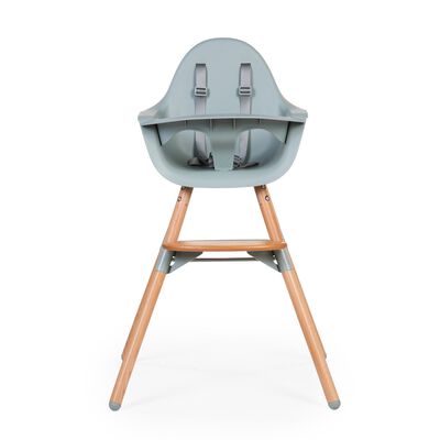 Evolu Chaise Haute - R&eacute;glable En Hauteur (50-75 Cm/*90 Cm) - Naturel Menthe