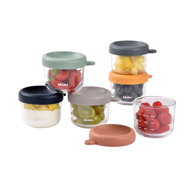 Set 6 portions verre 150 ml SUNRISE COLORMIX (Béaba) - Image 7