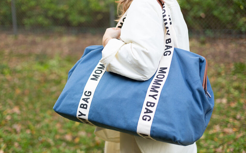 Nursery bag Family Bag Signature Canvas indigo