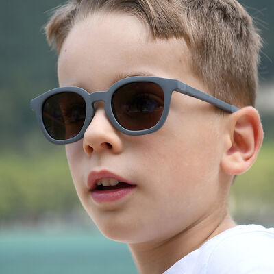 Lunettes 4-6 ans Square Sunny Gris min&eacute;ral