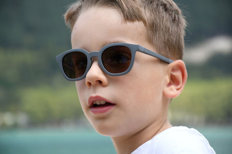 Lunettes 4-6 ans Square Sunny Gris min&eacute;ral