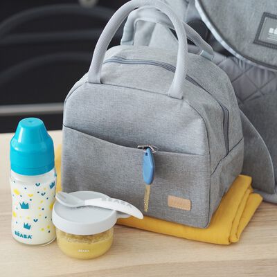 Sac repas isotherme Gris chin&eacute;