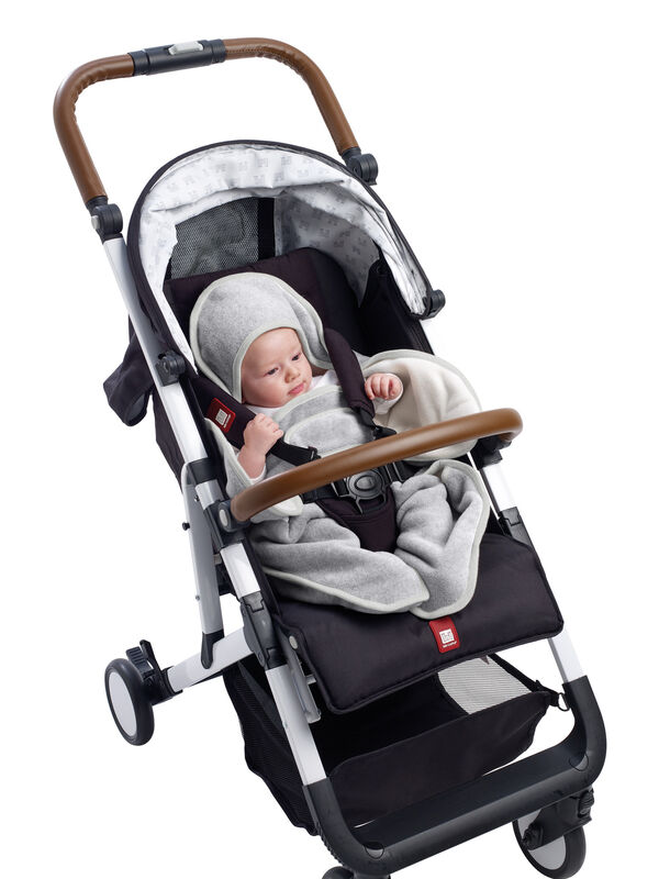 Babynomade&reg; dubbele fleece heather grey
