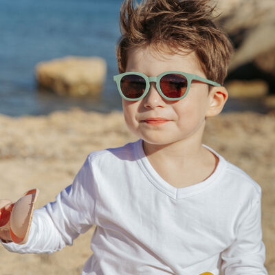 LUNETTES 4-6 ANS SQUARE SUNNY - Vert sauge 