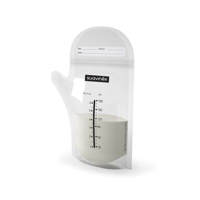 Beutel für Muttermilch mit ZIP-Verschluss.