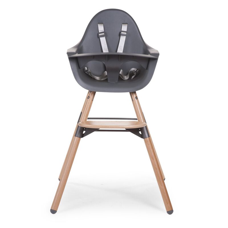 High chair Evolu naturel anthracite