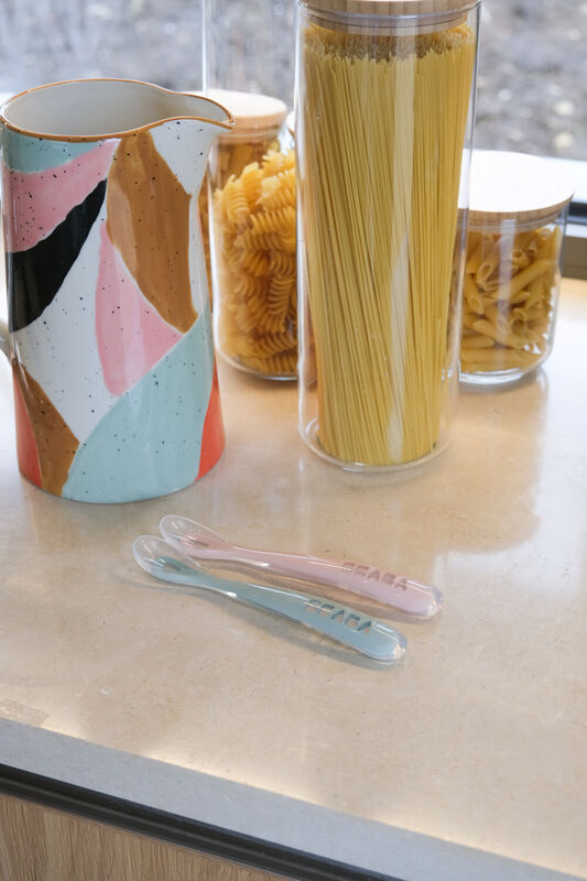 1st stage silicone spoon blue