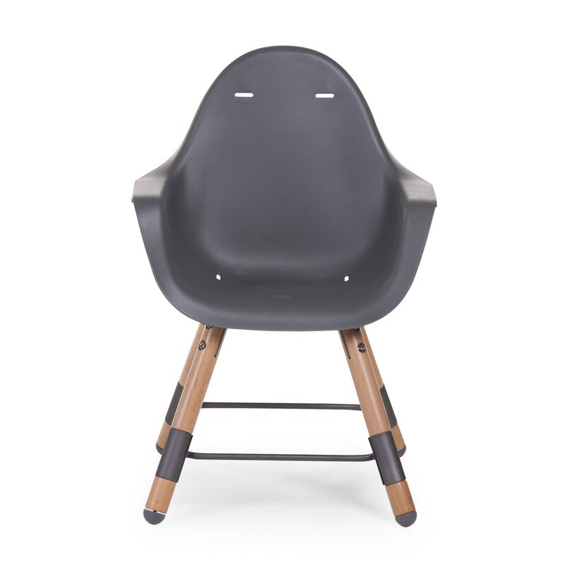 Evolu Chaise Haute - Réglable En Hauteur (50-75 Cm/*90 Cm) - Naturel Anthracite (Childhome) - Image 5