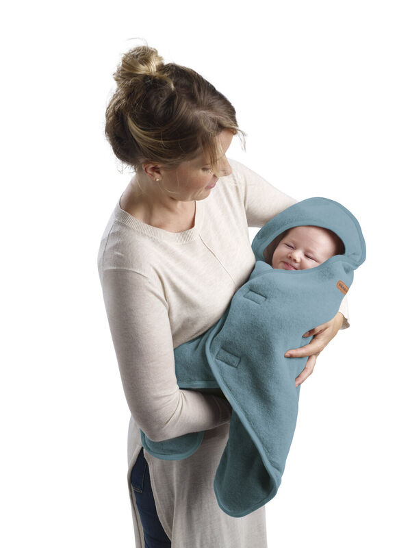 Babynomade&reg; double fleece baltic blue