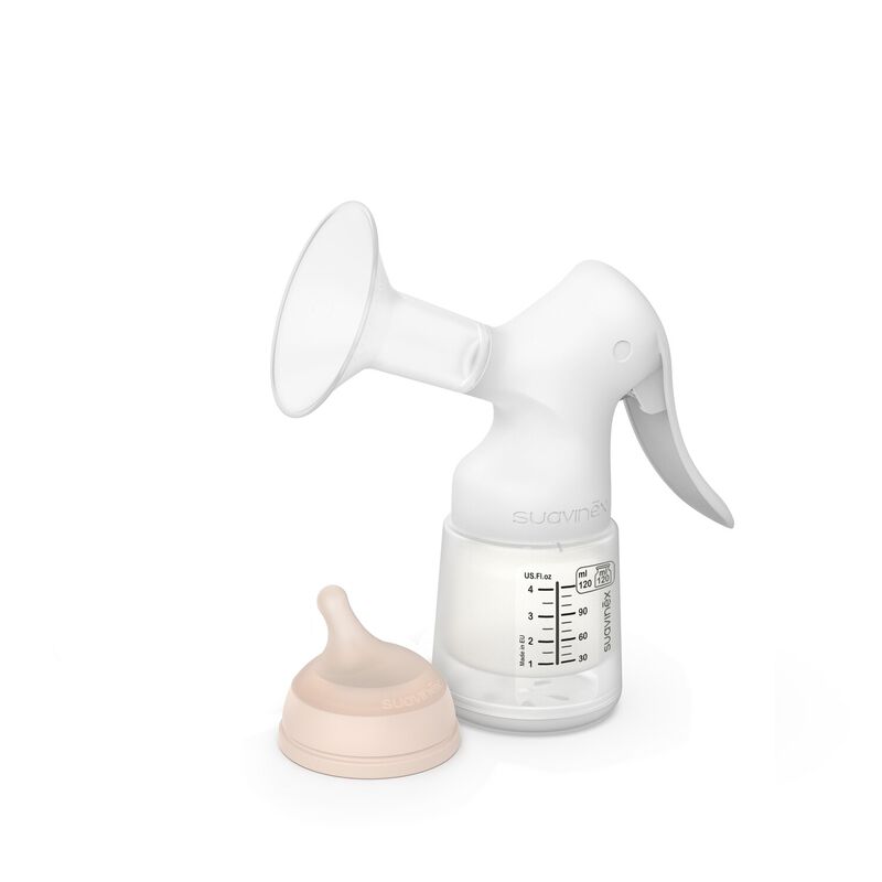 Tire-lait manuel avec biberon Zero Zero 120 ml (Suavinex) - Image 1