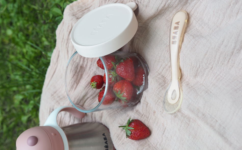 2nd stage silicone spoon pink