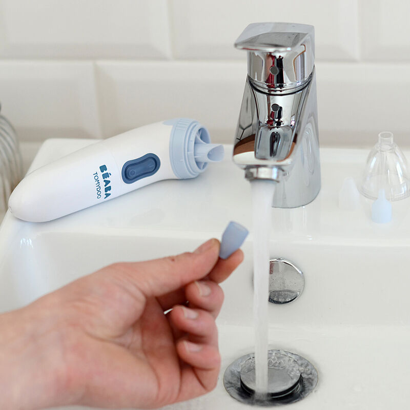 Tomydoo Electrical & Evolutive Baby Nasal Aspirator (3 different tips,batteries included) - Mineral