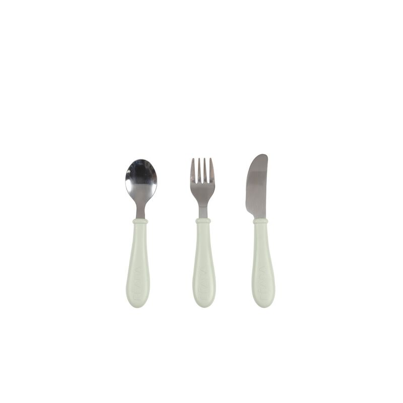 Set di posate in acciaio inox - 3 pezzi - Misty Green
