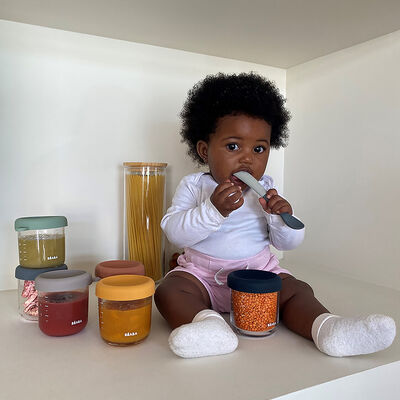 Set of 6 glass portion jar 250ml 