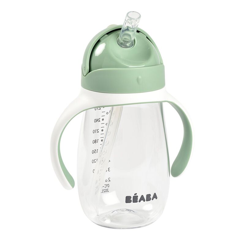 Strohhalm-Becher 300 ml sage green