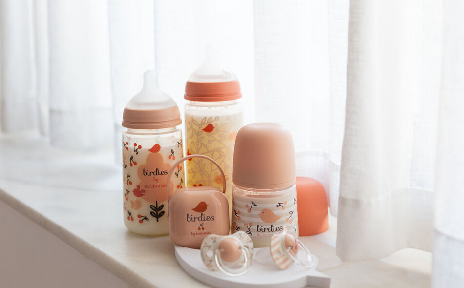 Newborn set Birdies Pink